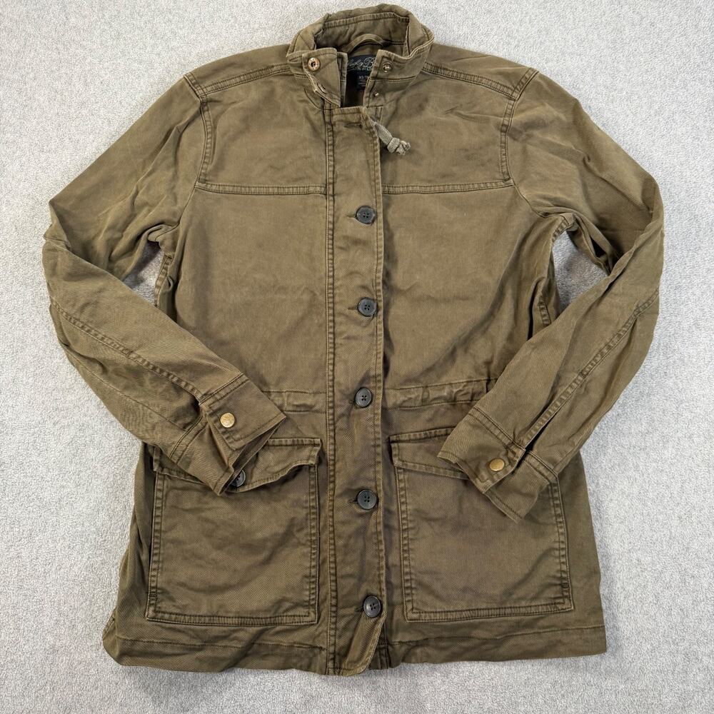 Lucky Brand Utility Jacket Women’s X-Small Olive Green Button Pockets